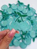 Turquoise Cherries Patch