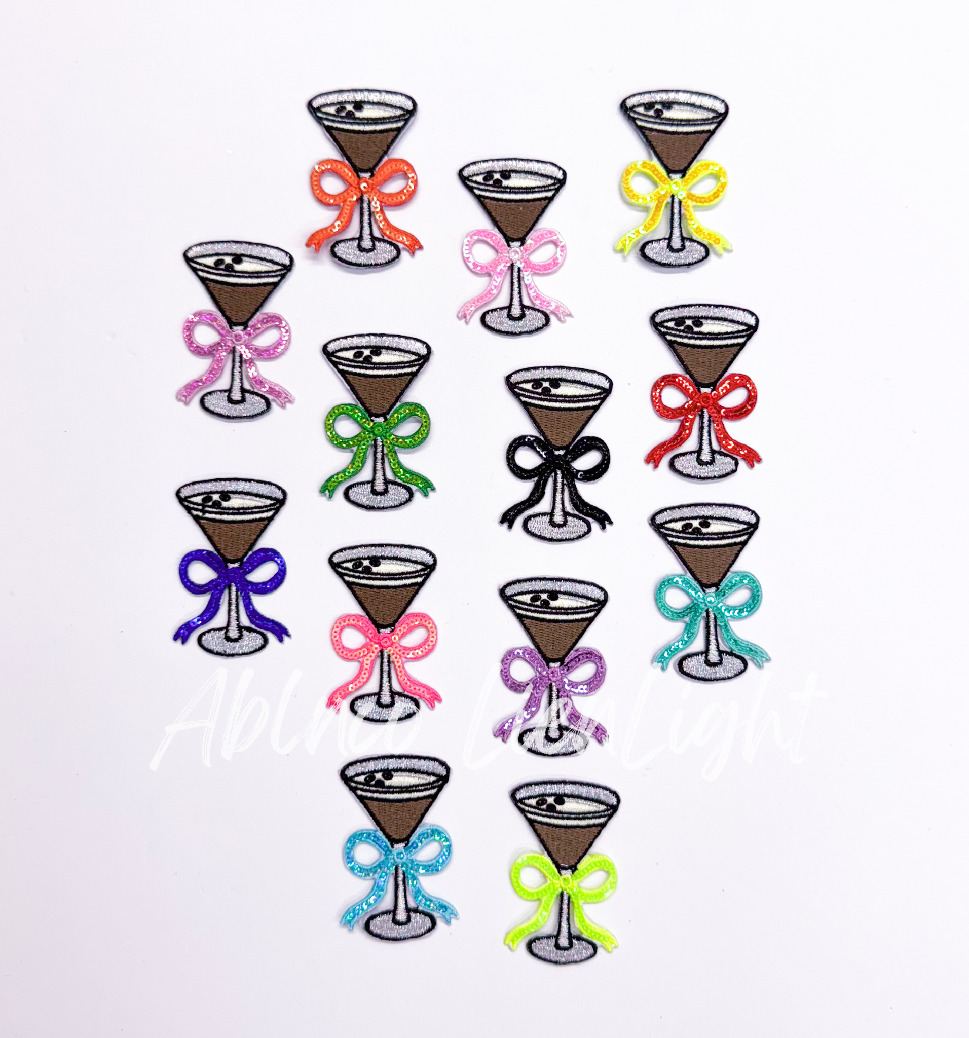 Espresso Martini Sequin Bow Patch