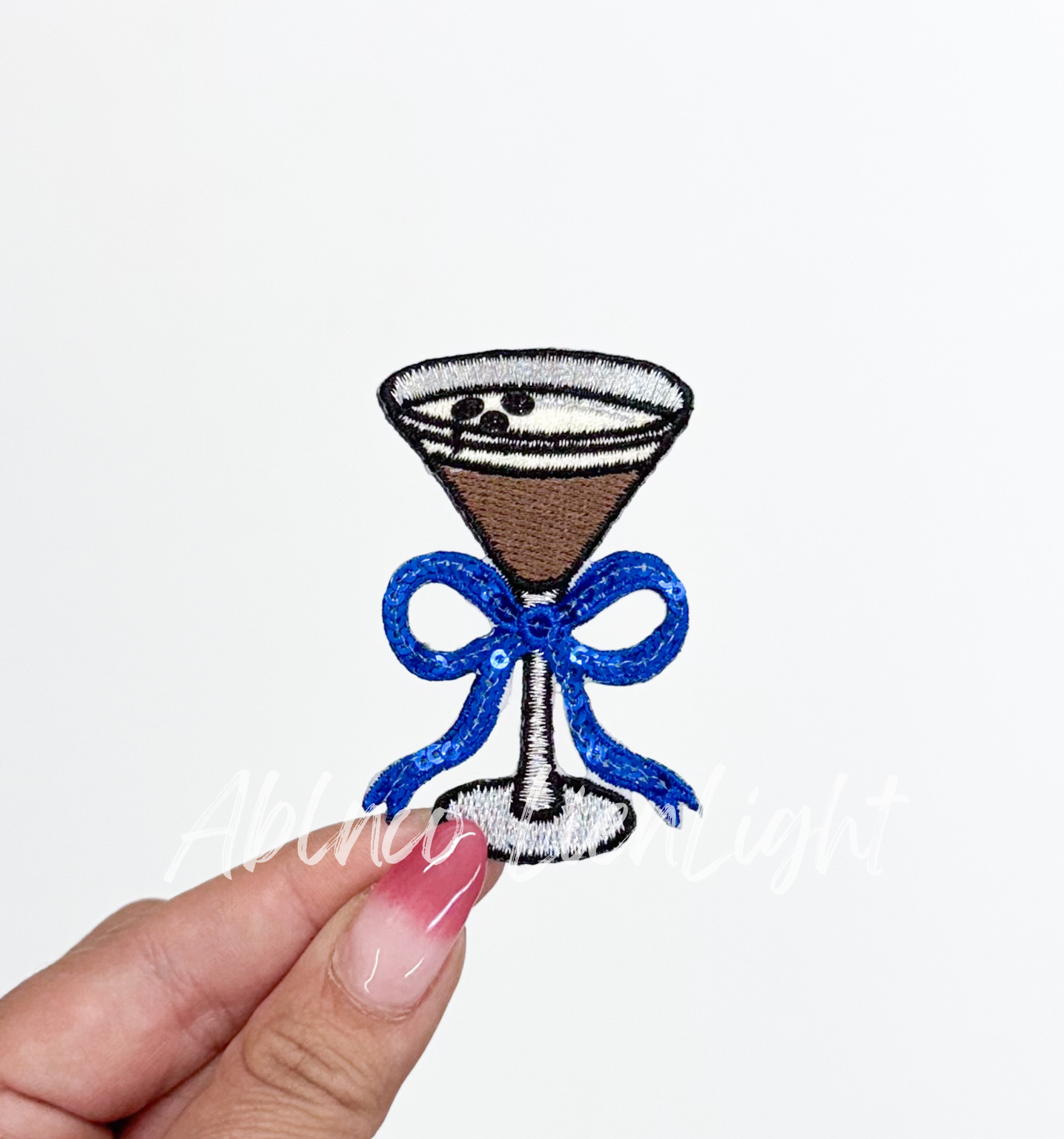 Espresso Martini Sequin Bow Patch