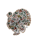 Camo Turkey Hunting Sequin Patch - Large