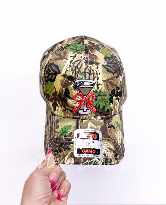 Espresso Martini Sequin Bow Camo Otto Hat