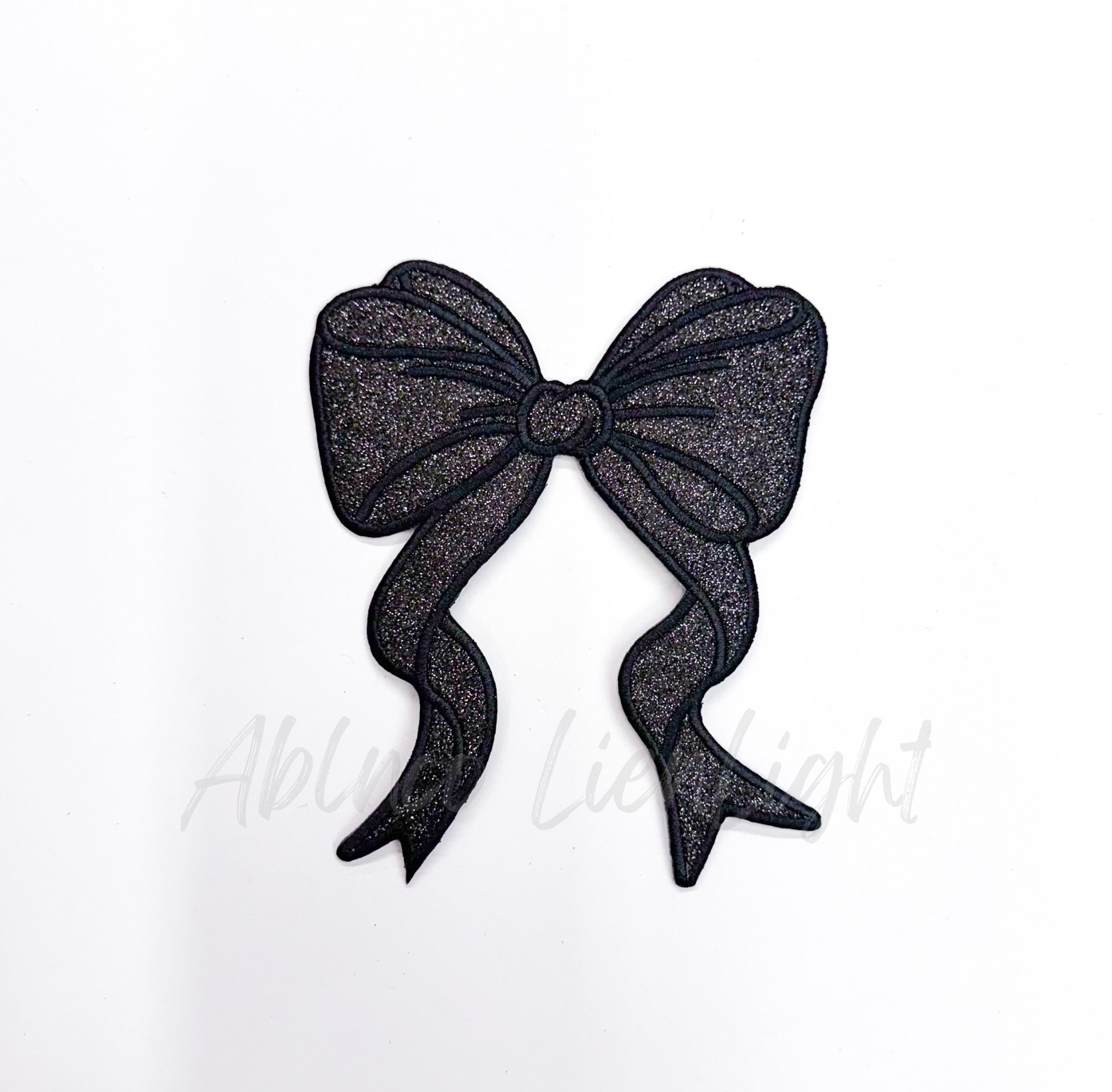 Side Bows Glitter Patch