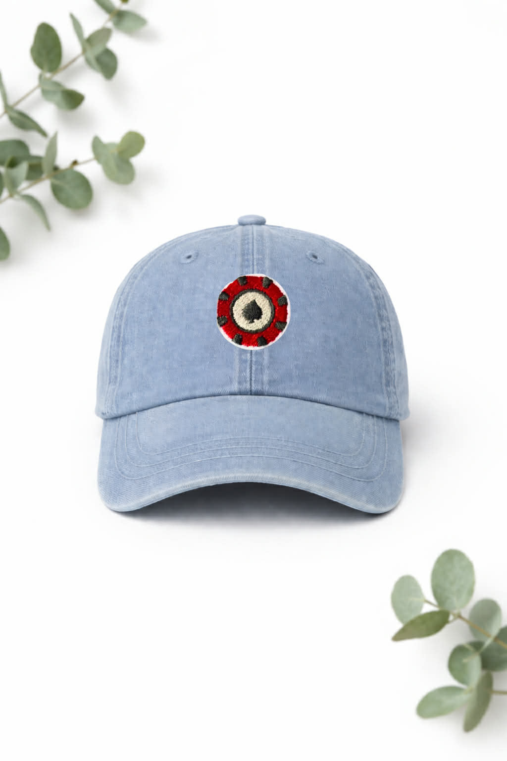 Mini Spade Poker Chip Embroidered Patch