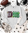 D Fence Football Sequin Patch Sweatshirt
