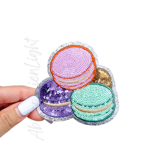 Macaroons Food Sequin Patch