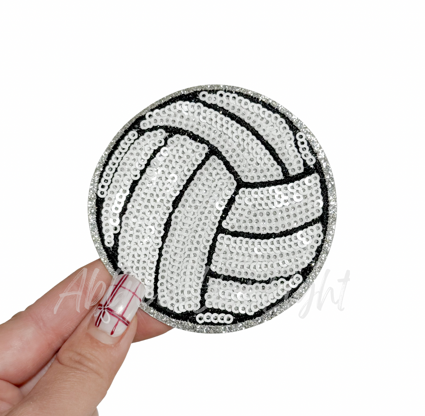 Volleyball Sequin Patch - 3.15”