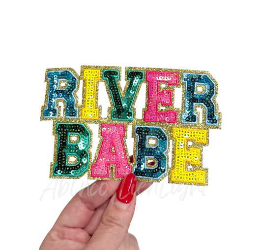 River Babe Summer Sequin Patch