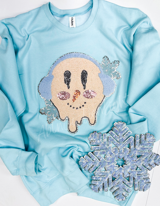 Frosty Snowman Snowflake Tultex Brand Sweatshirt