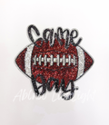 Football Game Day Sequin Patch - Large