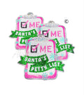 Santa's Petty List Christmas Sequin Patch - Large