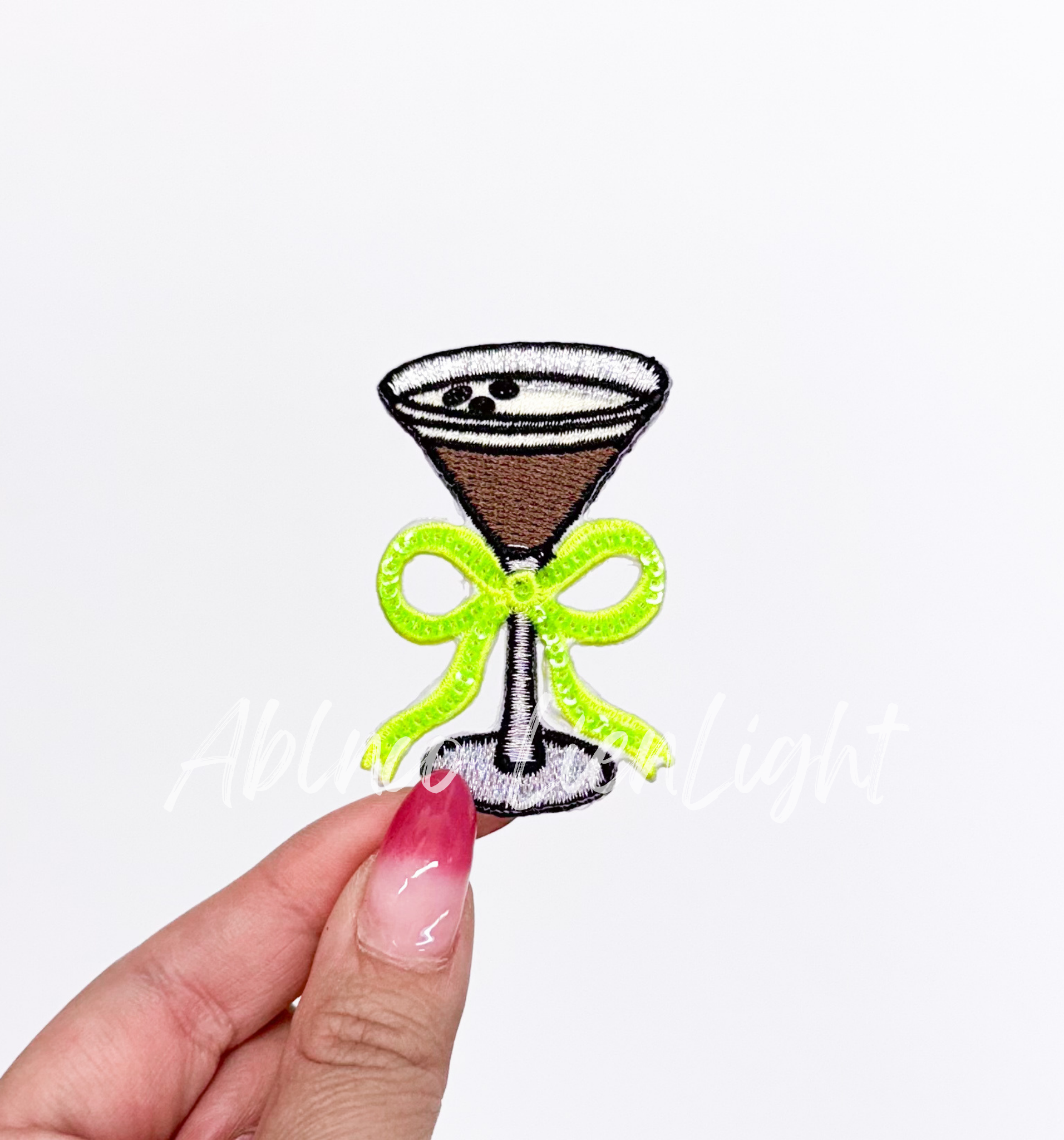 Espresso Martini Sequin Bow Patch