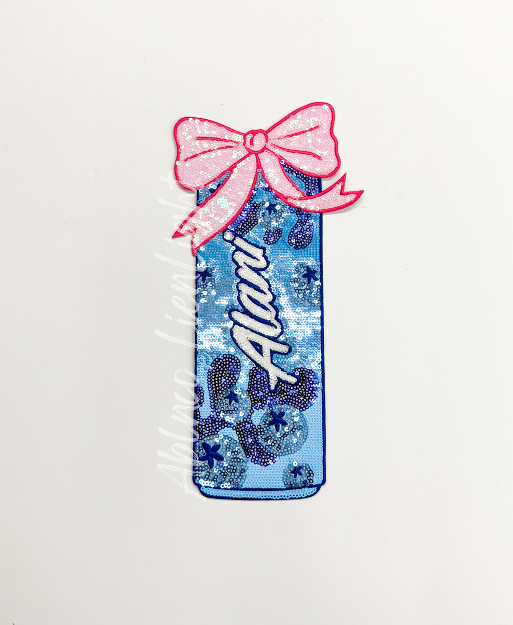 Large Alani Blueberry Energy Drink Sequin Patch