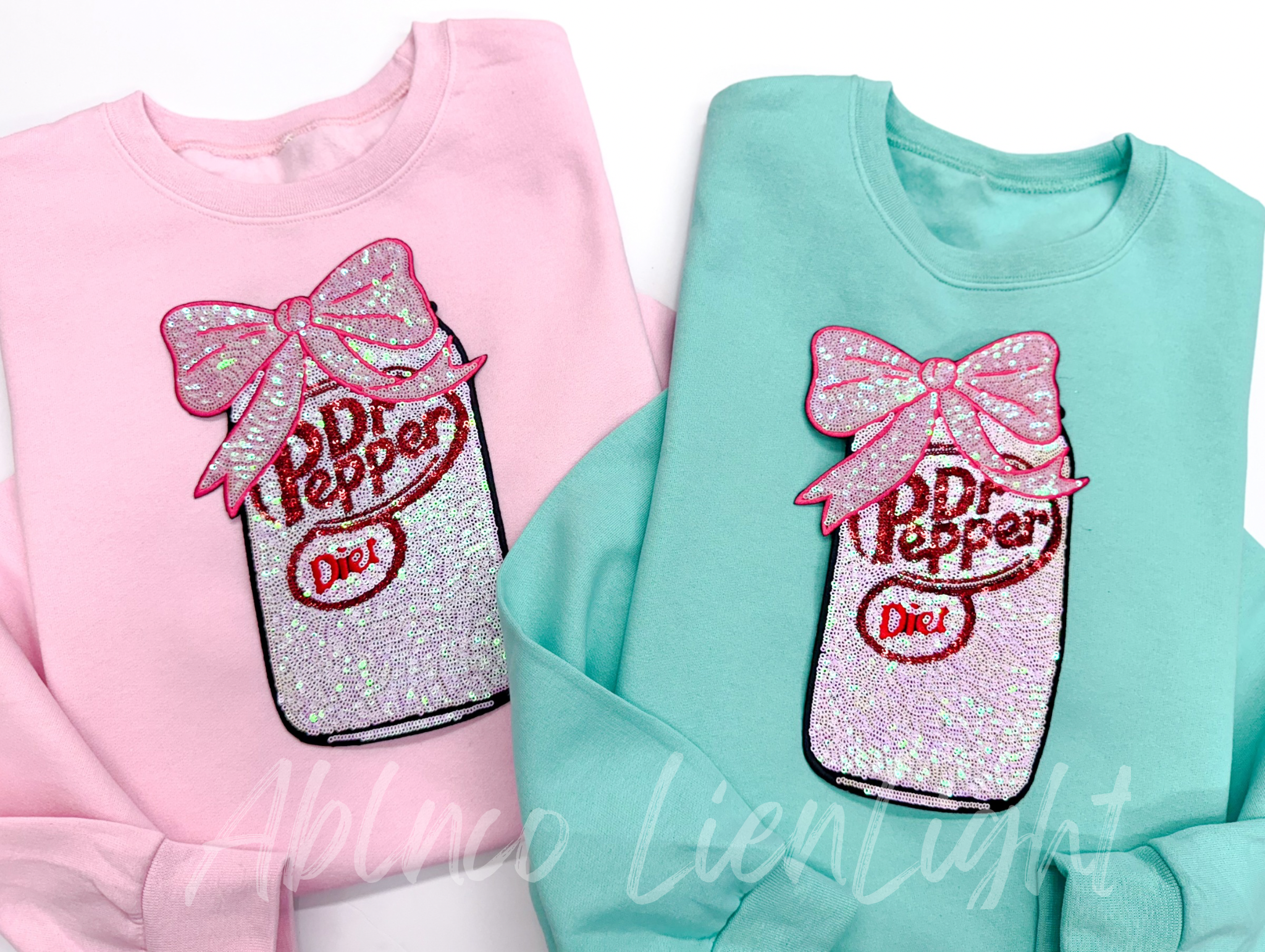 Diet Dr Pepper Sequin Patch Shirt