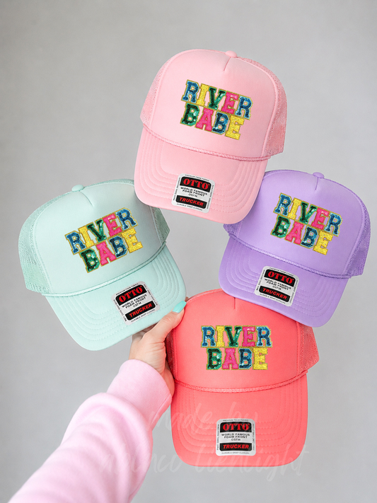 Sequin River Babe Summer Patch Otto Trucker Hat
