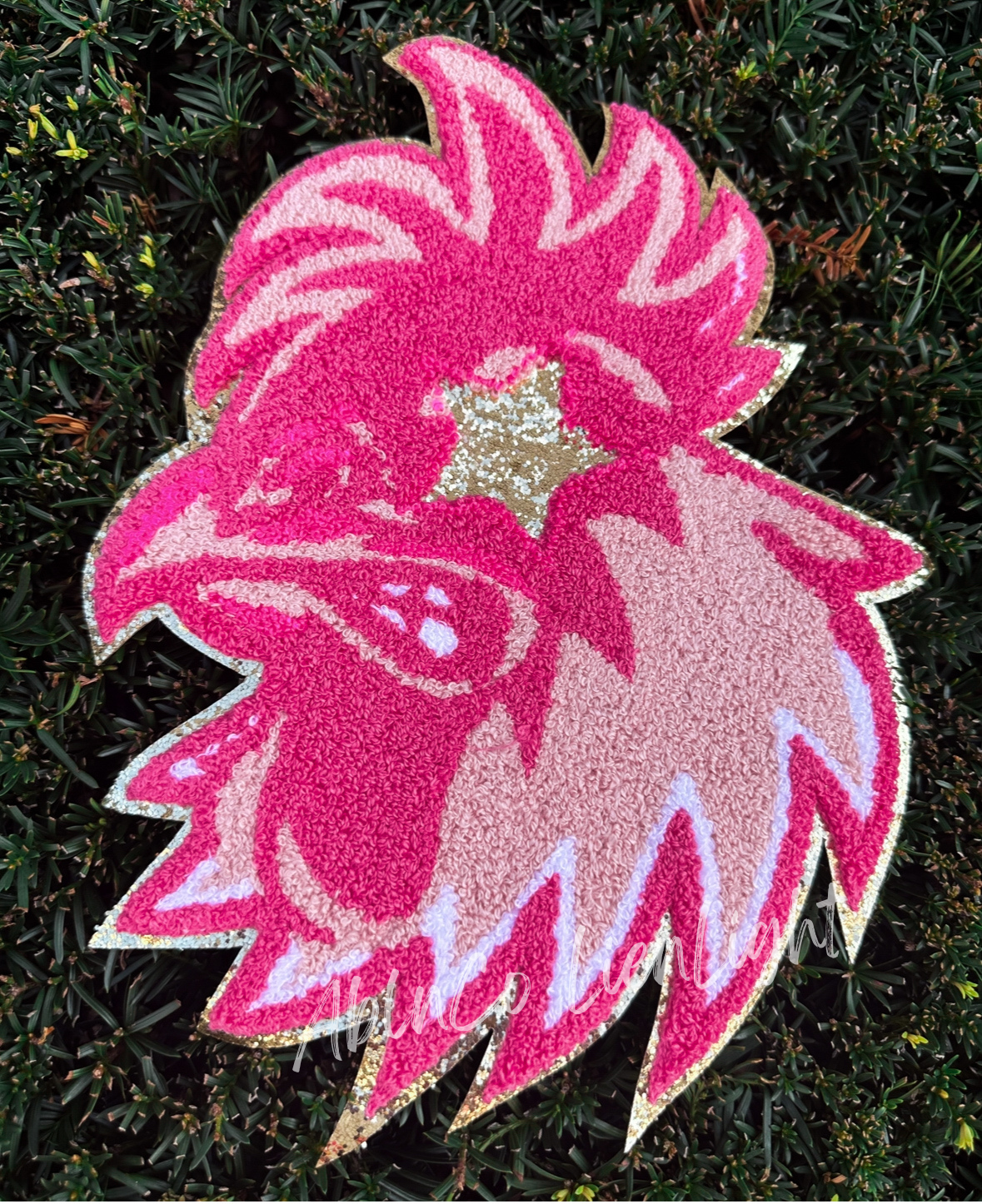 PREPPY PINK MASCOT™ Gamecock Chenille Patch ONLY Sweatshirt
