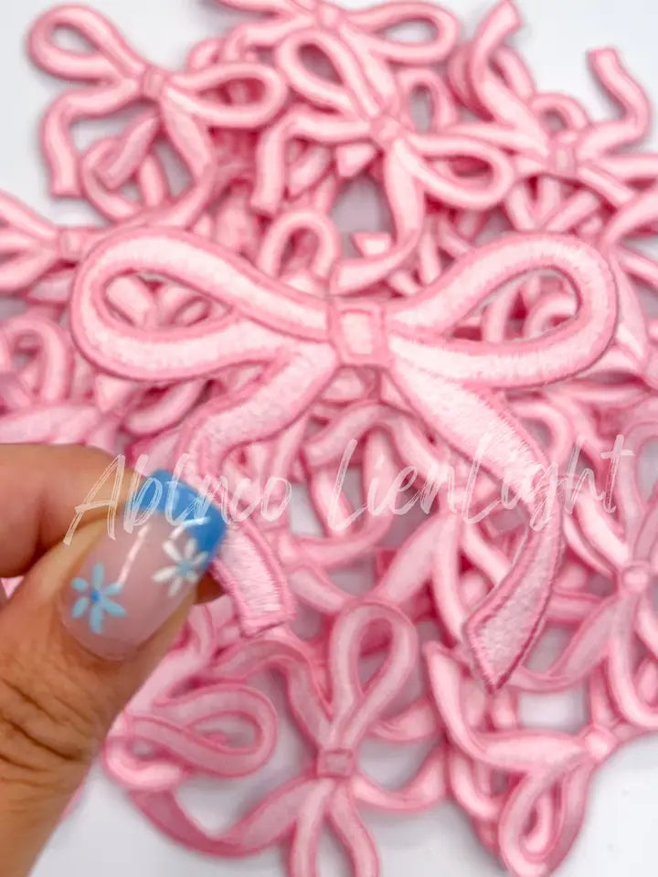 Pink Dainty Bow Patch