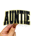 Black Auntie Embroidery Patch