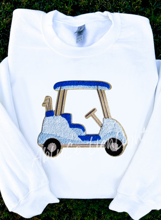 Blue Golf Cart Sweatshirt