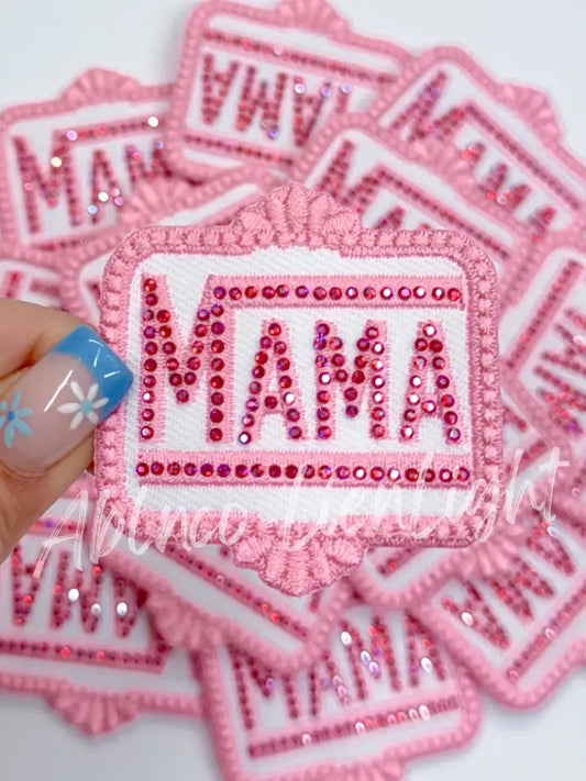 Rhinestone Mama Small Hot Pink