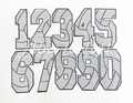 Volleyball Numbers Sequin Patch - Large