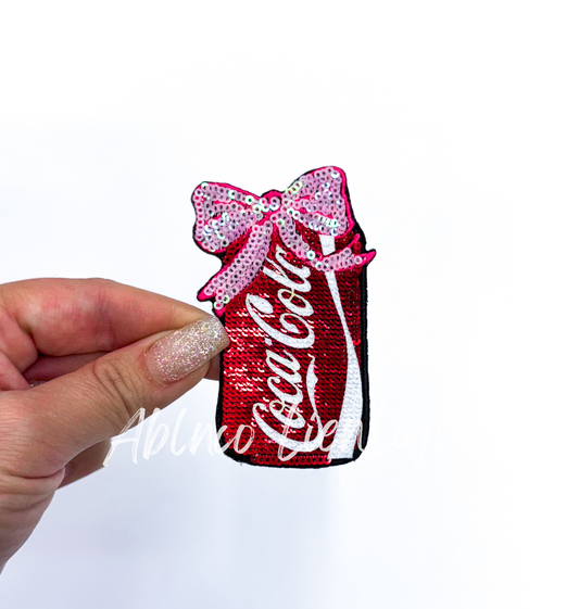 Small Coke Sequins Patch