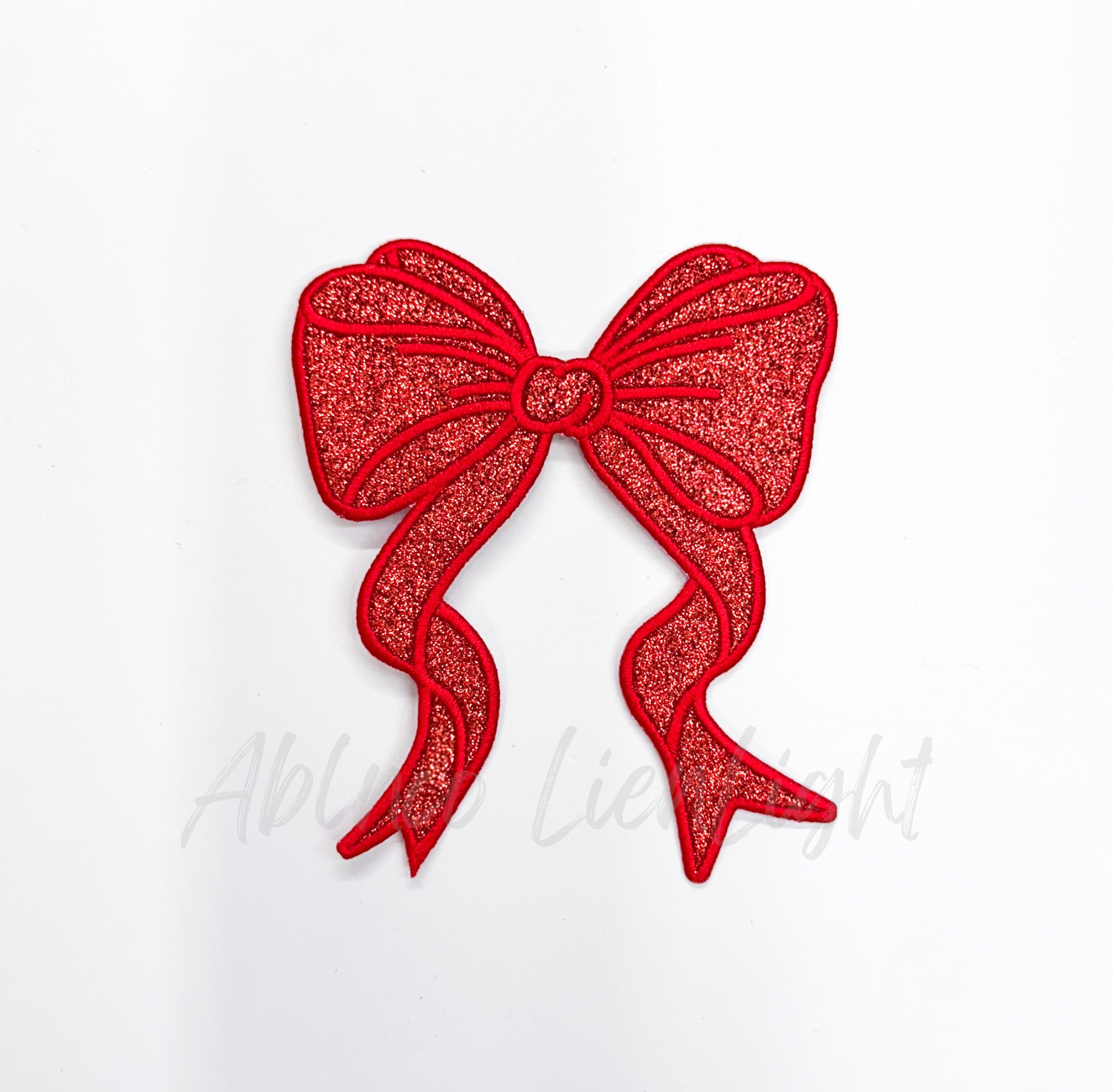 Side Bows Glitter Patch