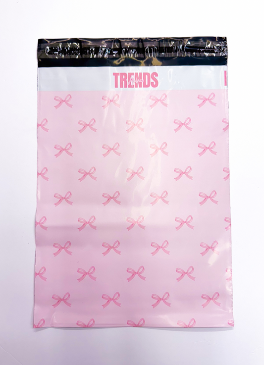 Pink Mini Bows Poly Mailers