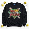 Softball My Heart is on the Field Game Day Sequin Patch Shirt