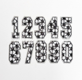Soccer Numbers Sequin Patch - Small