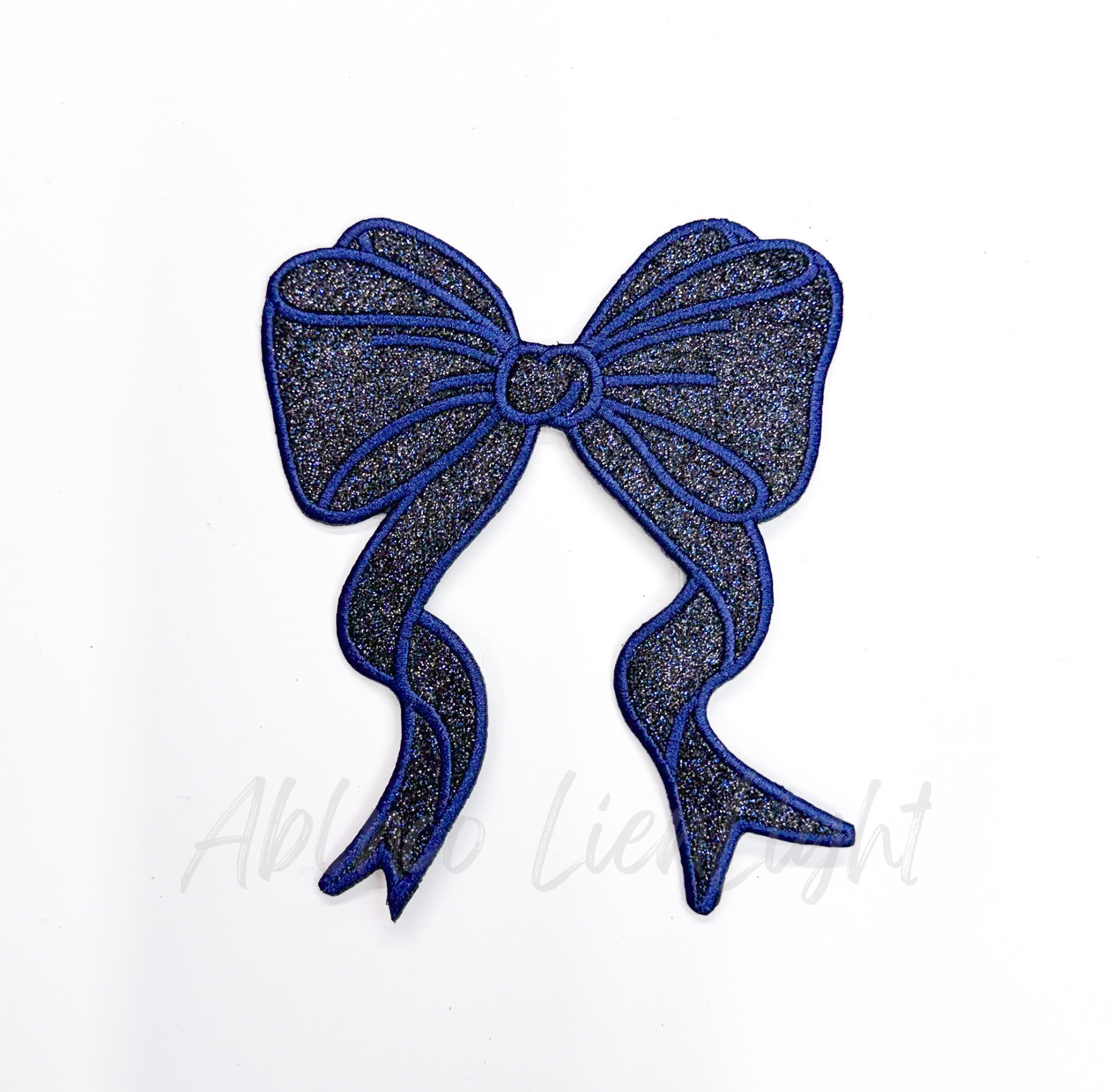 Side Bows Glitter Patch
