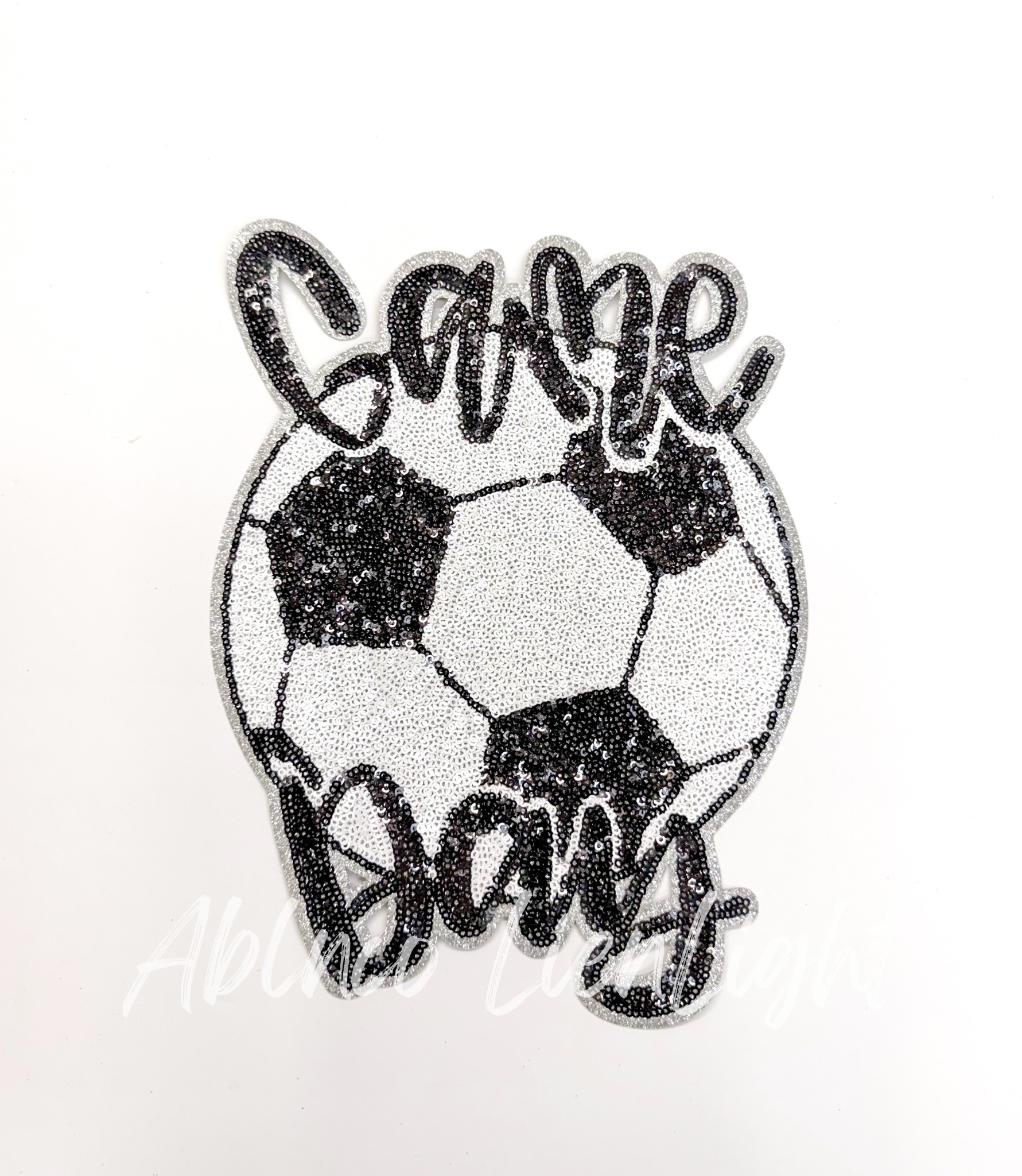 Soccer Game Day Sequin Patch - Large