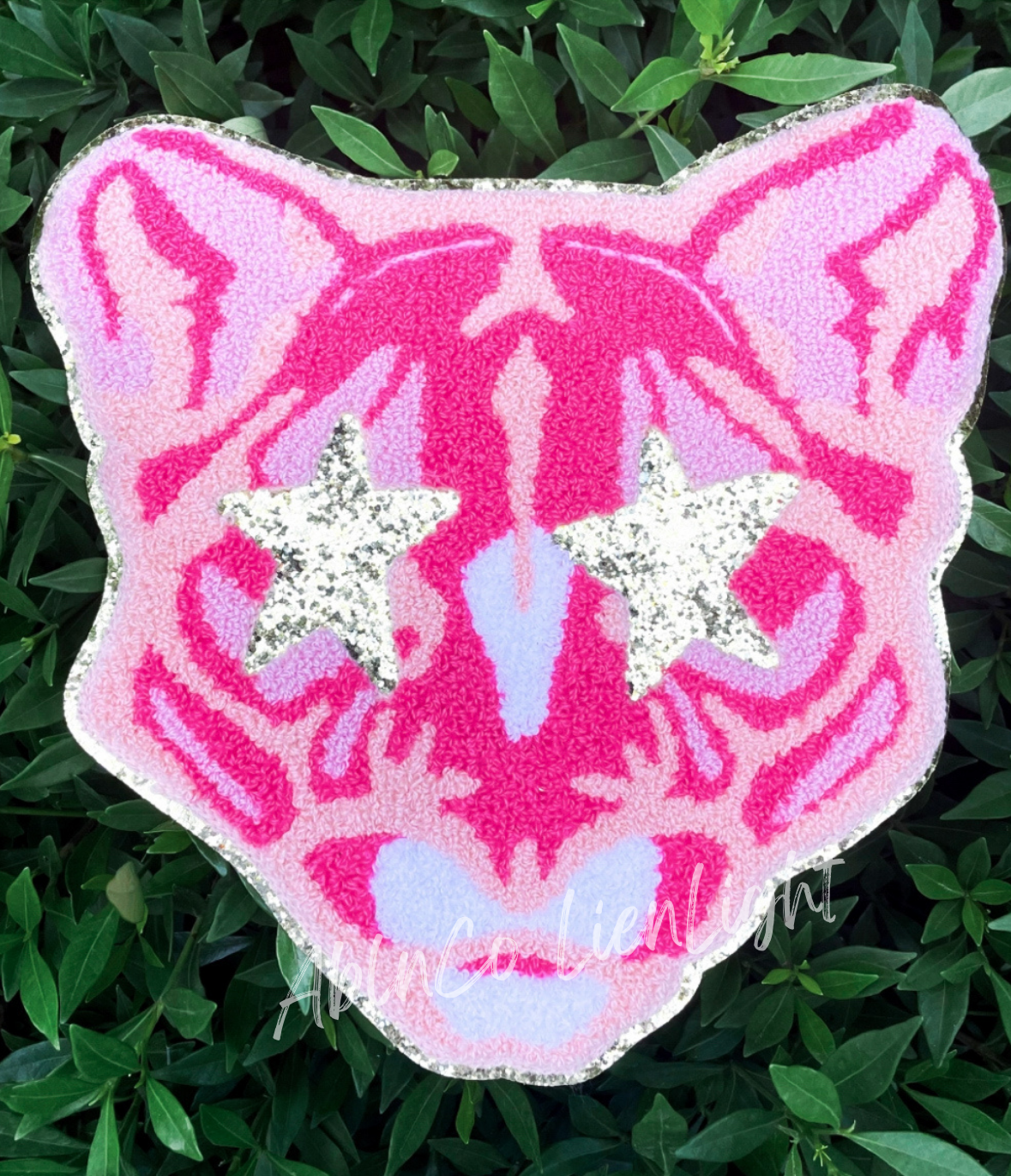 PREPPY PINK MASCOT™ Panther Chenille Patch ONLY Sweatshirt