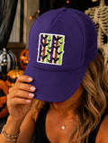 Colorful Striped Bats Halloween Sequin Patch Otto Trucker Hat