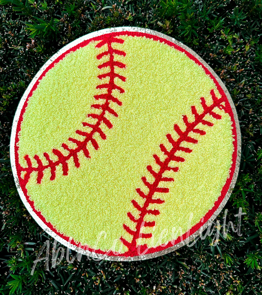 Big Softball Chenille Patch