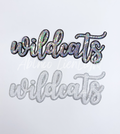 Wildcats Mascot Script Sequin Patch - Large