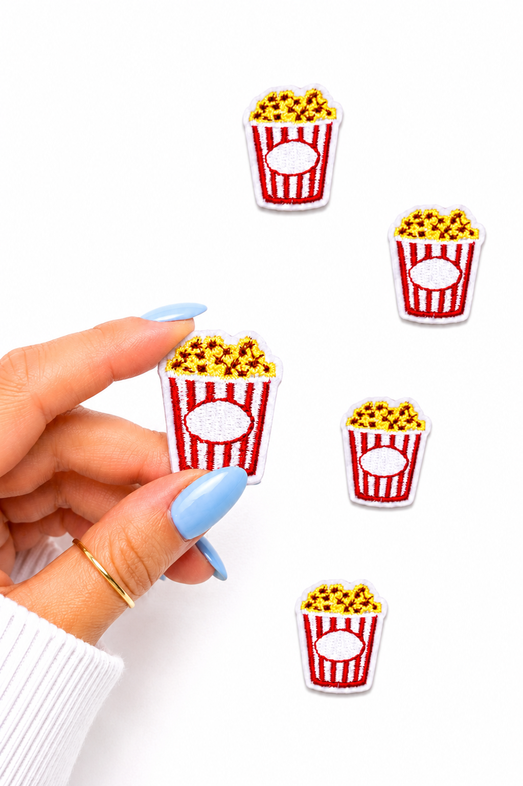 Mini Popcorn Embroidered Patch – ABLNco