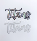 Titans Mascot Script Sequin Patch - Large