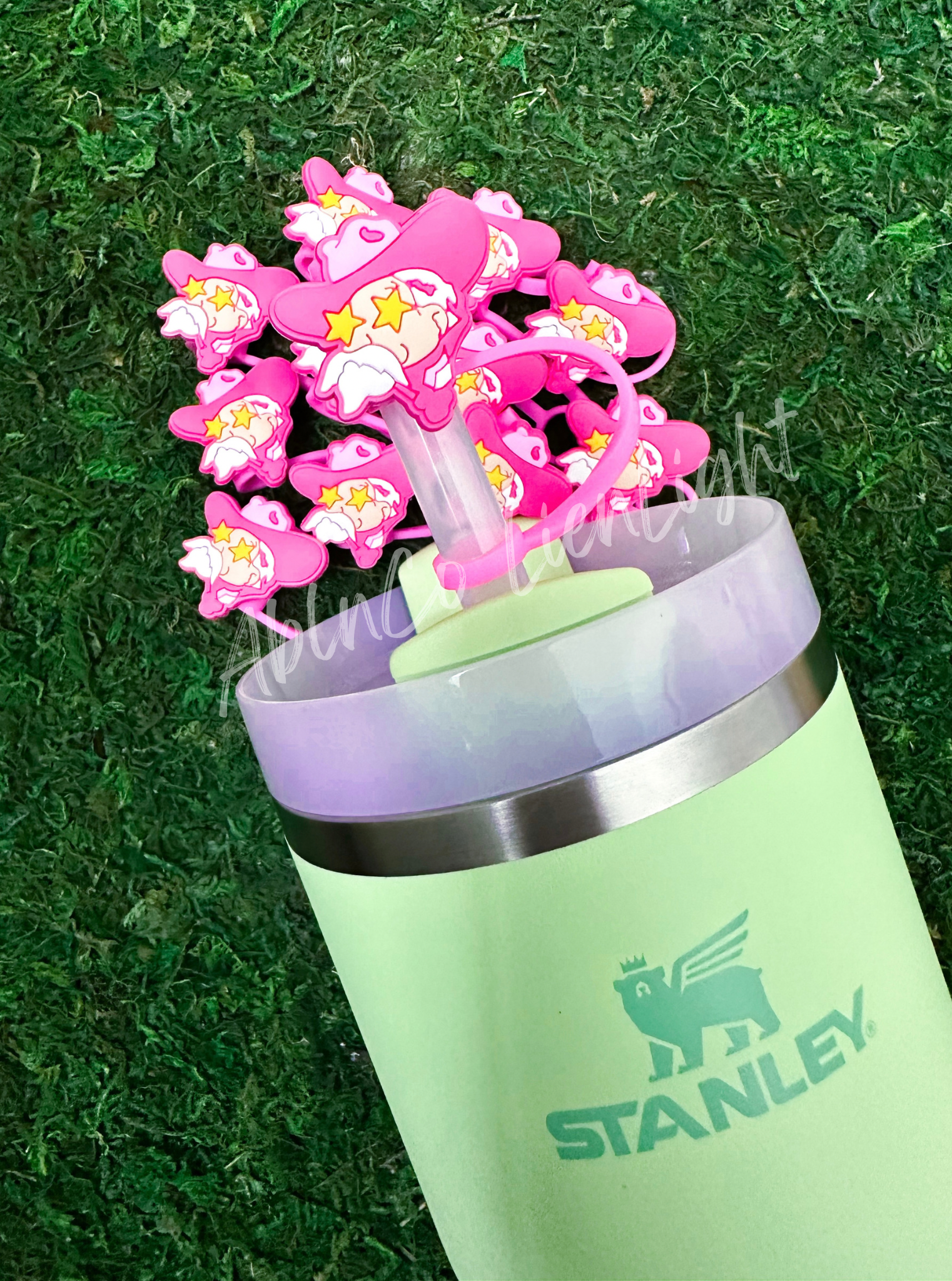 Preppy Pink Mascot™ Colonel Rebel Tumbler Straw Topper Cap