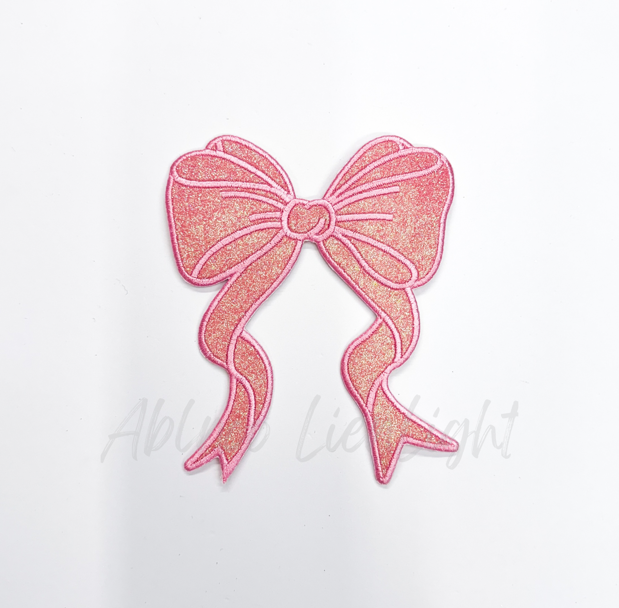 Side Bows Glitter Patch