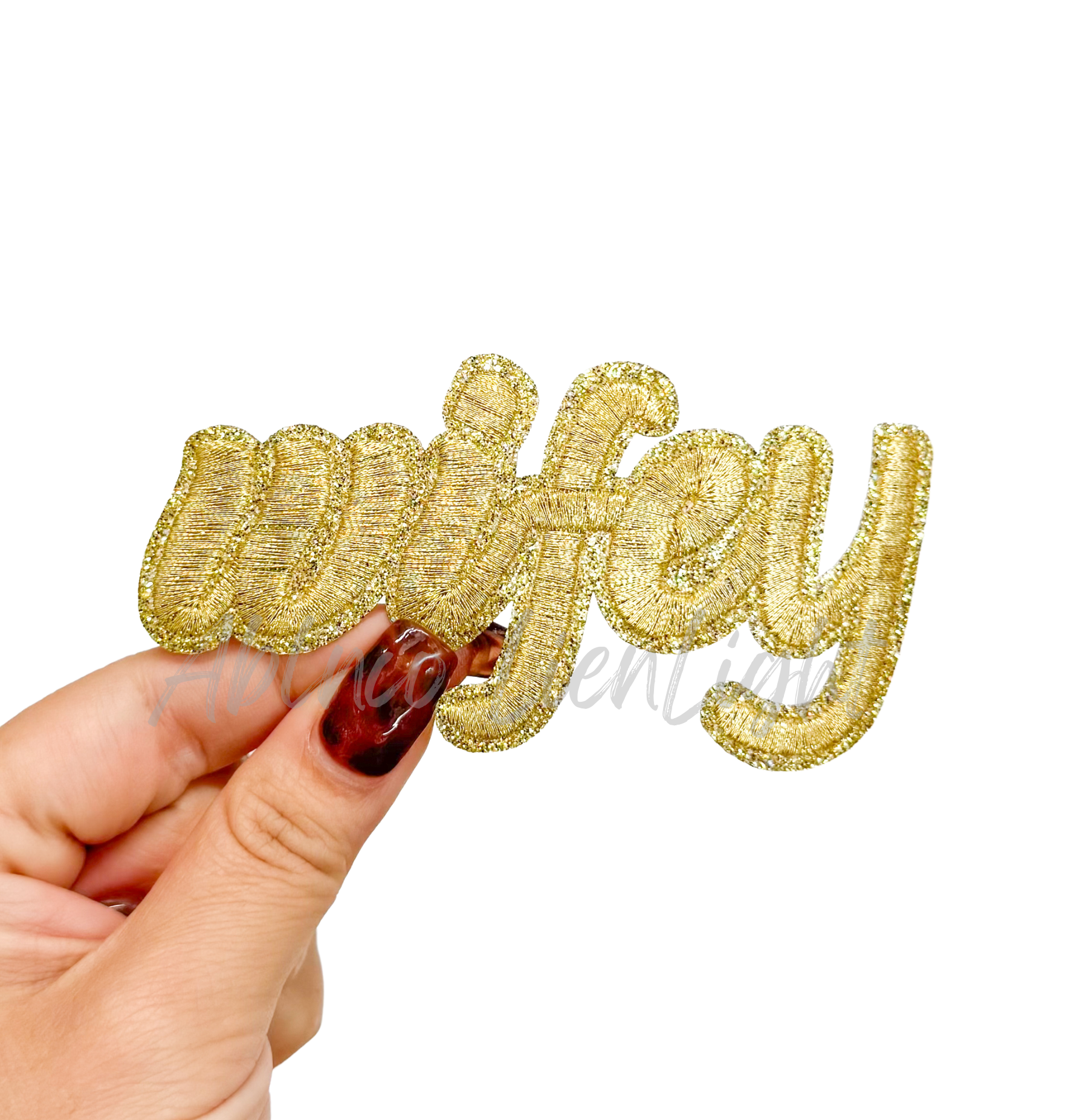 Gold Wifey Glitter Patch