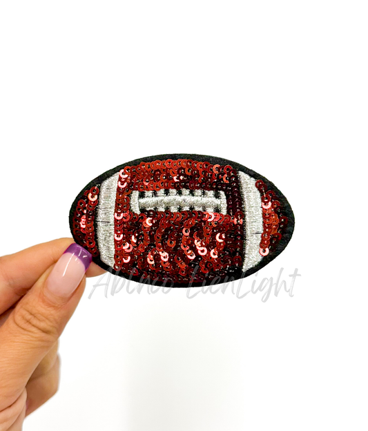 3” Football Sequins Patch