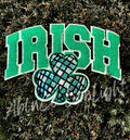 Irish Clover St Patricks Day Sequin Chenille Patch