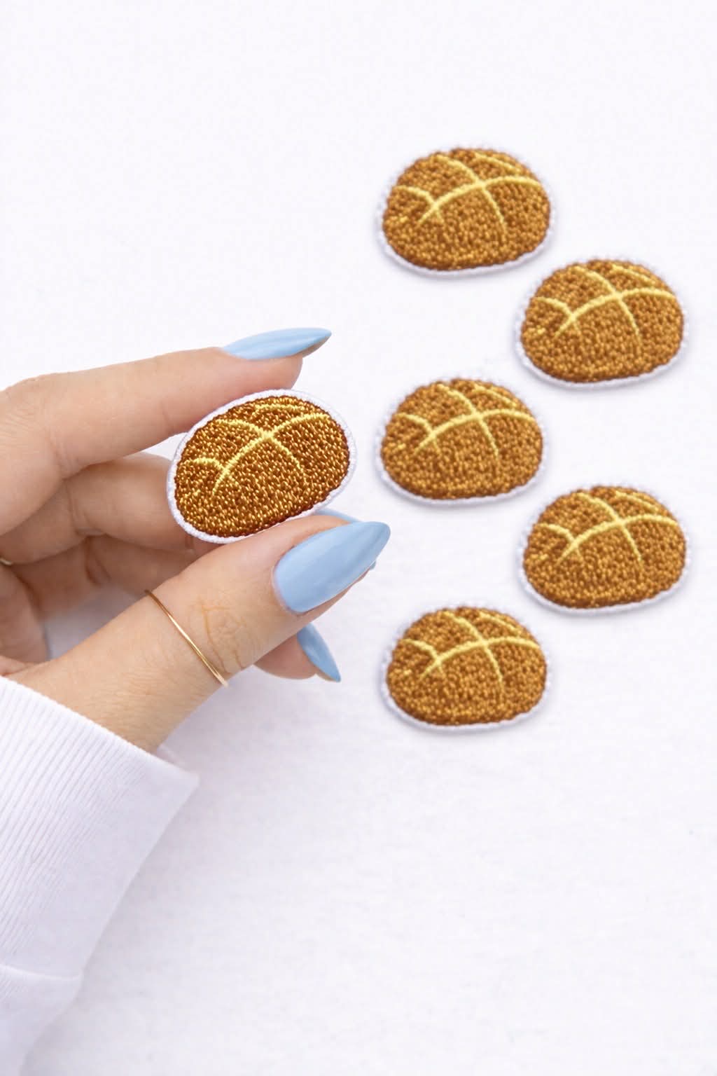 Mini Bread Loaf Embroidered Patch