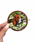 Beagle Hound Dog Hunting Camo Sequin Patch