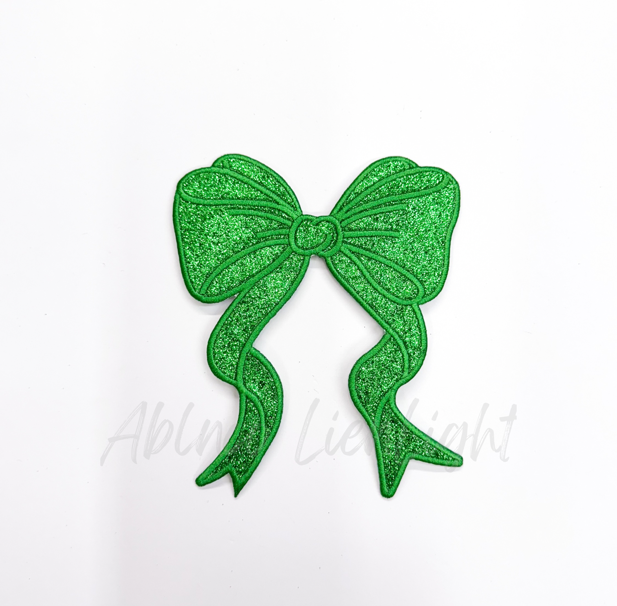 Side Bows Glitter Patch