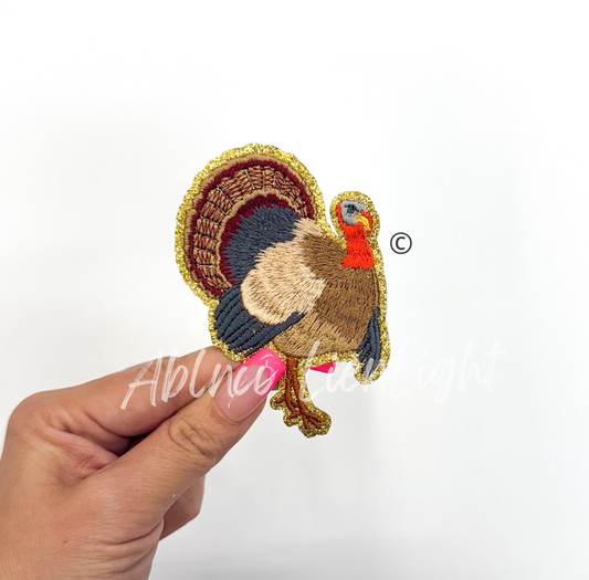 Turkey Hunting Embroidery Patch - Small