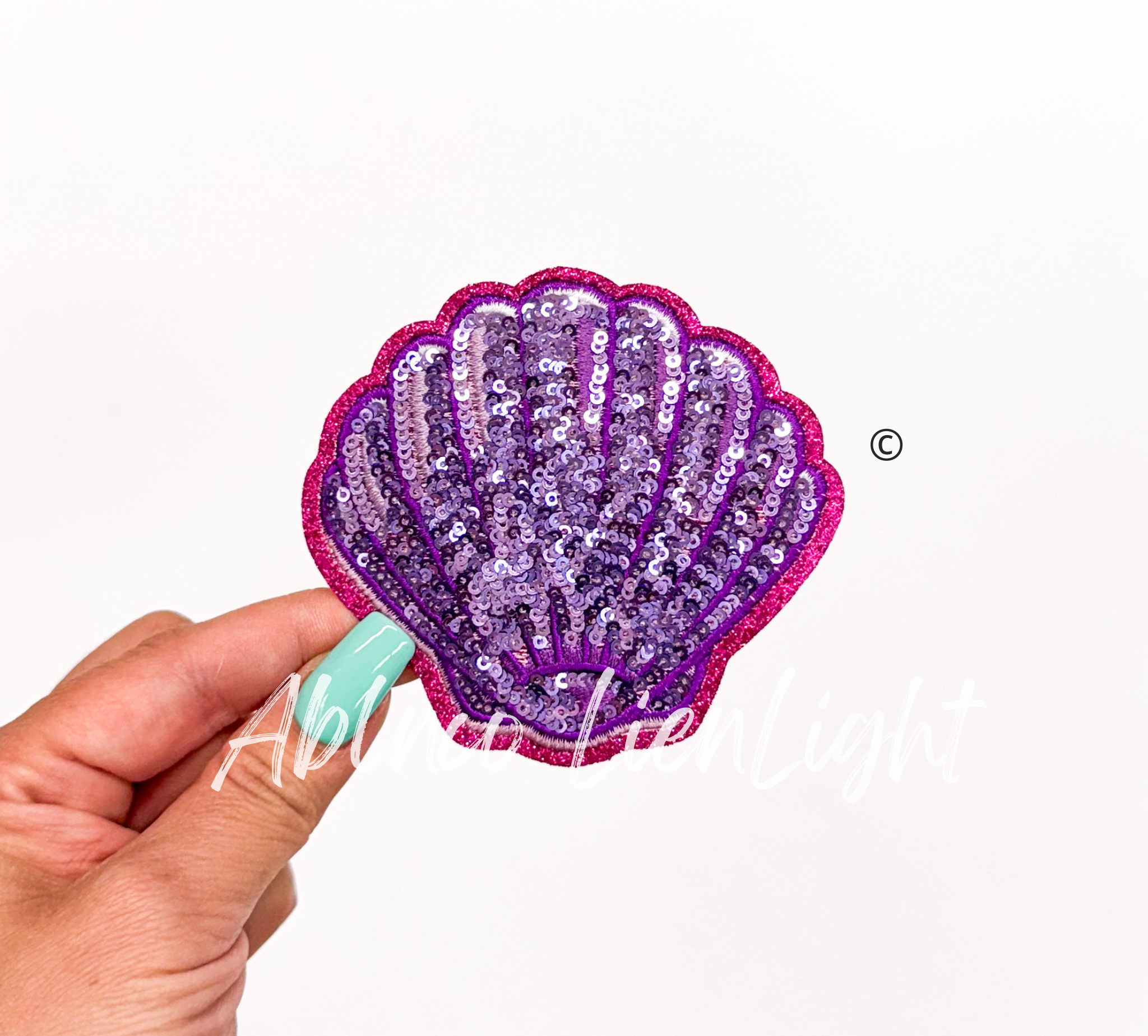 Sea Shells Summer Sequin Patch
