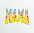 Softball Mama Drip Chenille Sequin Patch - Large