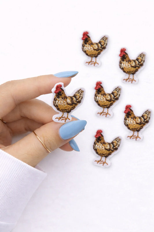 Mini Chicken Embroidered Patch