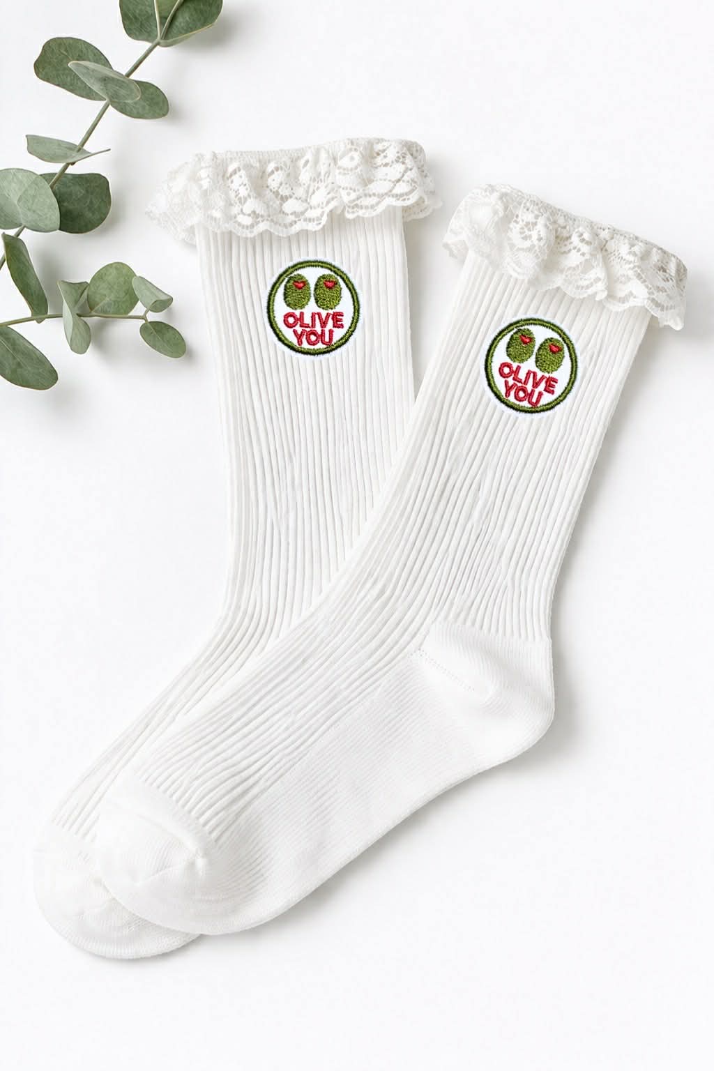 Mini Olive You Olives Embroidered Patch